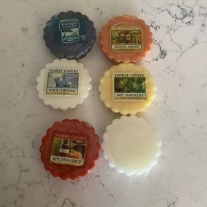6 assorted Yankee candle wax melts tarts vintage rare all retired scents